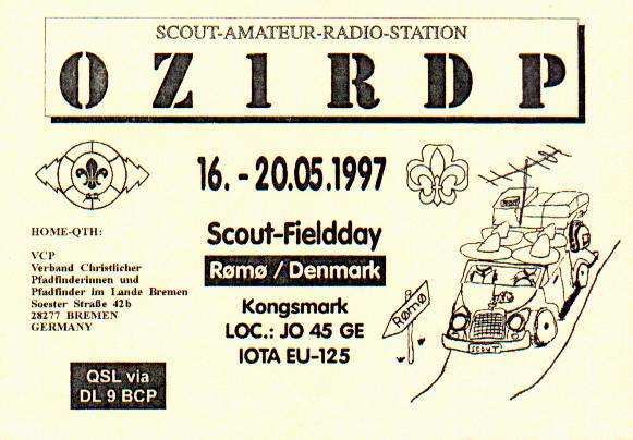 OZ1RDP 1997 QSL