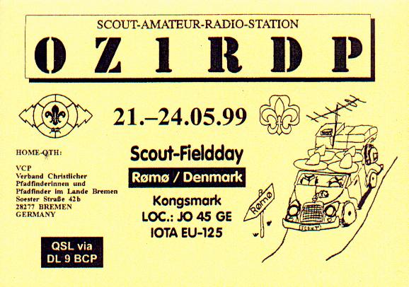 OZ1RDP 1999 QSL